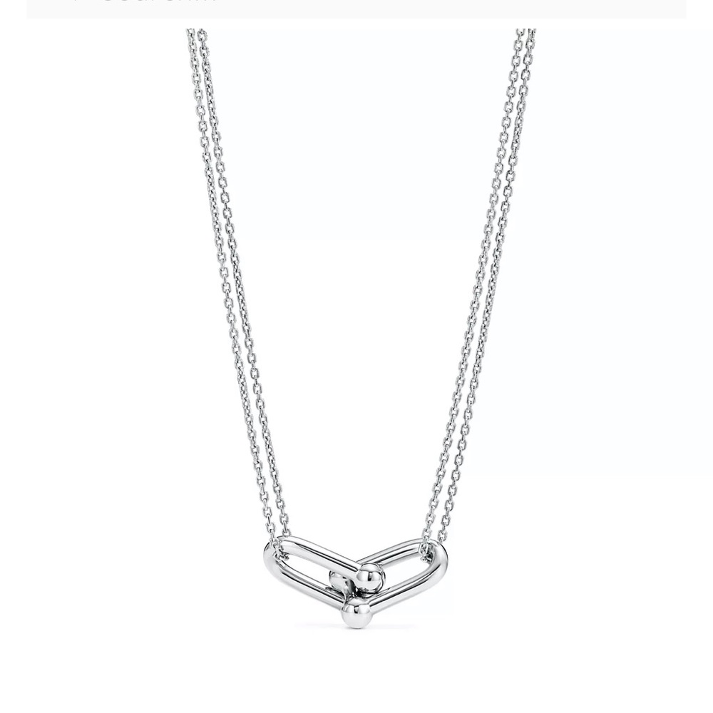 Tiffany double link pendant necklace